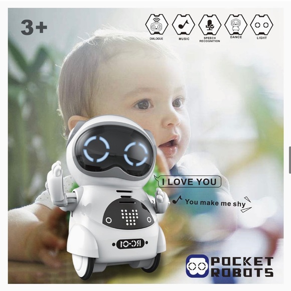 New Pocket Mini RC Robot Talking Interactive Kids Toy Gift Smart Toys Robots - Picture 14 of 15